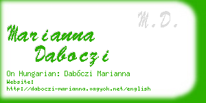 marianna daboczi business card